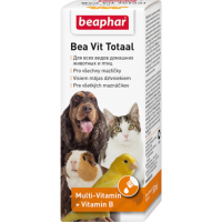 Кормовая добавка Beaphar Bea Vit Total для домашних животных во время линьки, 50 мл.