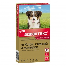 Адвантикс для собак от 10 до 25кг, пип. 2,5мл (4 пип/уп)