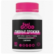 Пивные дрожжи FeelGOOD с биотином для взрослых собак крупных пород, 90 таб.