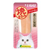 INABA лакомство для кошек Yakisasami куриное филе cо вкусом краба, 26 г