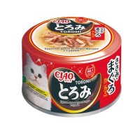 INABA CIAO влажный корм для кошек Toromi Куриное филе и тунец Магуро с сурими в бульоне, 80 г