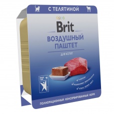 Brit Premium Воздушный паштет с телятиной для котят, 100 г
