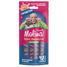 MOLINA крем-лакомство для кошек с креветками