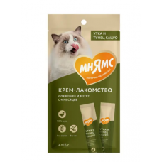 Мнямс крем-лакомство для кошек, утай и тунец кацуо