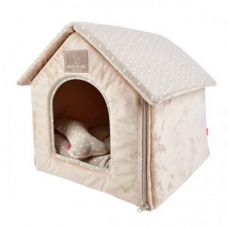 PINKAHOLIC LUNA HOUSE Домик с косточкой для животных бежевый