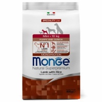Monge Dog Monoprotein Mini корм для щенков мелких пород ягненок с рисом и картофелем 800г