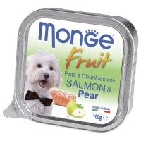 Monge Dog Fruit консервы для собак лосось с грушей 100г