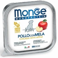 Monge Dog Monoprotein Fruits консервы для щенков паштет из курицы с яблоком 150г