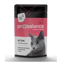 Probalance корм консервы для активных кошек, пауч, 85г