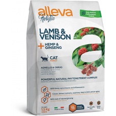 Сухой корм для кошек Alleva Holistic Lamb & Venison + Hemp & Ginseng