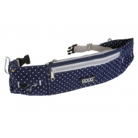 DOOG Сумка на пояс "Walkie Belt", синяя в белый горох, 42х10х1,5см