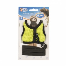 DUVO+ Шлейка для грызунов "Walking Vest", желто-зеленая