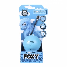 EBI Игрушка для кошек интерактивная "Foxy", голубая, 25х13х8см