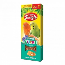 Happy Jungle Палочки для птиц мед и яйцо 3 шт