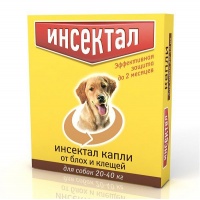Инсектал капли для кошек и собак от 20 до 40 кг (1 пип/уп)