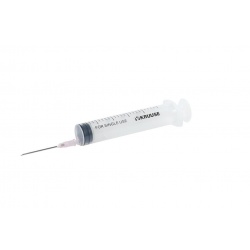Шприц KRUUSE 20/24 мл, игла18G (1,2x40мм) одноразовый, 3х-компонентный, уп. 100 шт