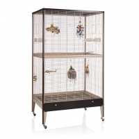 MONTANA Клетка для малых птиц "Happy Home 99 B", choco-vanile, 99х71х170см