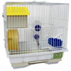 N1 Клетка для хомяка, 30*23*31, 2 этажная, укомплектованная.