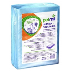 Петмил Пеленка-подстилка впит. однораз. (Медмил) 60х60, уп. 5, 10, 30, 60, 240 шт