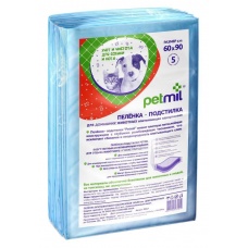Петмил Пеленка-подстилка впит. однораз. (Медмил) 60х90, уп. 5, 10, 30, 60, 180 шт