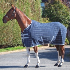 SHIRES TEMPEST Попона флисовая в полоску "Original Newmarket", голубой