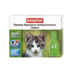 Беафар БИО капли от блох для котят, 3пип./уп.