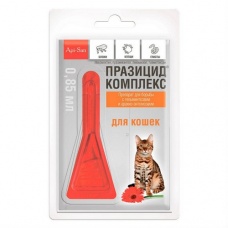 Празицид-комплекс капли для кошек более 4 кг., 0,8 мл.
