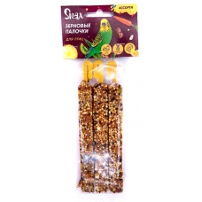 Зерновые палочки для птиц "Snax" ассорти (овощи, тропич.фрукты, орех) 3 шт (75г)