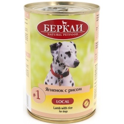 Беркли Local консервы для собак №1 Ягненок с рисом