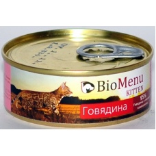 BioMenu консервы для котят паштет с Говядиной