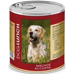 Dog Lunch консервы для собак Мясное ассорти