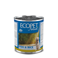 ECOPET NATURAL влажный корм для собак рыба с рисом, 300 г