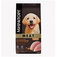 Мираторг MEAT сухой корм для щенков всех пород из ароматной Курочки