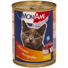 MonAmi консервы для кошек Мясное ассорти