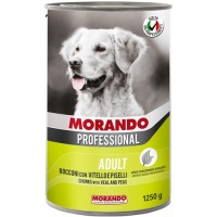 Morando Professional консервы для собак с кусочками Телятины и горохом