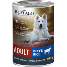 Mr.Buffalo ADULT консервы для собак Говядина с рисом