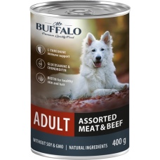 Mr.Buffalo ADULT консервы для собак Мясное ассорти с говядиной