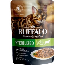 Mr.Buffalo STERILIZED пауч.для стерил. кошек Ягненок в соусе