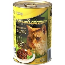 Ночной Охотник консервы для кошек кусочки в соусе Курица