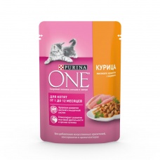 Purina One консервы для котят курица морковь