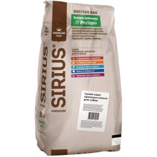 Sirius Breeder сухой корм для щенков и молодых собак Ягненок с рисом