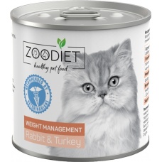 ZOODIET Weight Management Rabbit&Turkey консервы для кошек склонных к ожирению