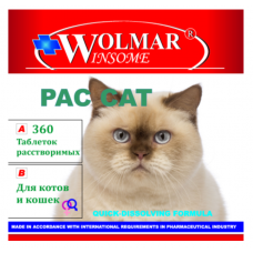 WOLMAR WINSOME Pac Cat (Биофарма) для кастрированных котов и кошек, 360 таб