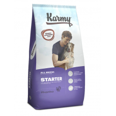 Karmy Starter сухой корм для щенков до 4-х месяцев, беременных и кормящих, с индейкой, 2 кг